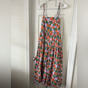 J. Crew Lavender and Pink Smocked Dress